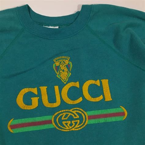 vintage 80s gucci sweatshirt|vintage Gucci sweatshirt 80s.